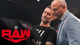 FULL SEGMENT  CM Punk comes facetoface with Rollins in brand decision Raw Dec 11 2023 [upl. by Ardnuahs]