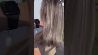 Tonos cenizasbalayage highlights shorts [upl. by Vadnee]