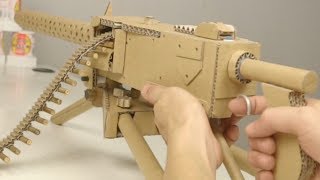 How to Make Cardboard M1919 Machine Gun That Shoots [upl. by Cecil144]