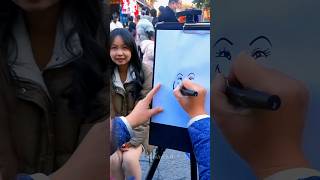 How to draw  Funny caricature art  Satisfying art Ep142 😂shorts [upl. by Edelsten]