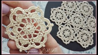 Crochet Small Lace Doilies Vintage inspired project [upl. by Ethe]