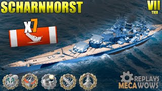 Scharnhorst 7 Kills amp 215k Damage  World of Warships Gameplay 4k [upl. by Upton1]