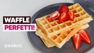 WAFFLE fatti in casa la ricetta originale per farli MORBIDI E GOLOSI ✨ [upl. by Trimble870]