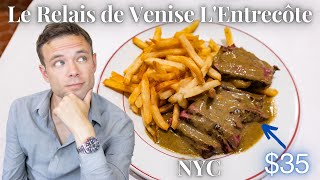 Eating at Le Relais de Venise LEntrecôte NYC 35 Steak Frites Menu at an Iconic French Restaurant [upl. by Lidia]