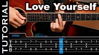 Love Yourself Justin Bieber ft Ed Sheeran guitarra acordes tutorial guitarraviva [upl. by Buff]