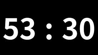 53분 30초 타이머｜53minute 30second timer｜3210 second timer｜Countdown with Alarm [upl. by Jedd]