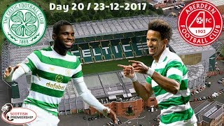 Scottish Premiership 23122017  Celtic Glasgow  Aberdeen Day 20 [upl. by Sregor]