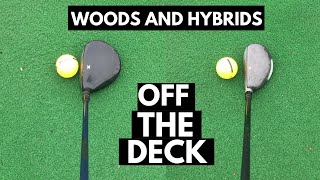 HOW TO HIT FAIRWAY WOODS AND HYBRIDS OFF THE GROUND  NEVER top your woods AGAIN [upl. by Innej]