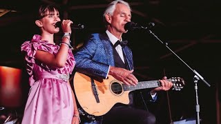 Andrea and Virginia Bocelli Hallelujah at BST Hyde Park [upl. by Notloc]