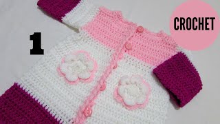 Cómo tejer abrigo en crochet Sin costuras 1ª parte 😍😍 [upl. by Chryste]