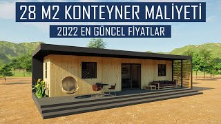 Konteyner Ev Yapımı Maliyeti  Konteyner Ev Fiyatları 2022  Prefabrik Konteyner Ev Modelleri [upl. by Eimarrej]