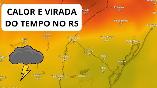 Calor e virada de tempo no RS [upl. by Vandervelde]