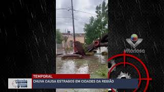 CHUVA CAUSA ESTRAGOS EM UBERLÂNDIA E REGIÃO [upl. by Anuat277]