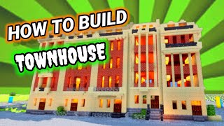 Building an Impossible Minecraft Townhouse minecraft landscapeofminecraft [upl. by Aksehcnarf]