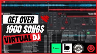 How to Get Music on Virtual DJ 2023  virtual DJ tutorials [upl. by Ayetal958]