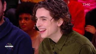 Timothée Chalamet and Armie Hammer on French TV with English subtitles [upl. by Amice]