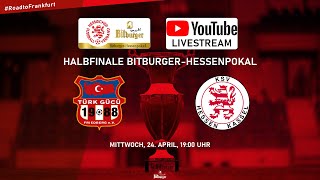 BitburgerHessenpokal  Halbfinale LIVE Türk Gücü Friedberg – KSV Hessen Kassel [upl. by Ahsael261]