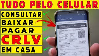 Como baixar e pagar o boleto do IPVA do carro ou moto pelo celular  CRLV 2024 [upl. by Kevan637]