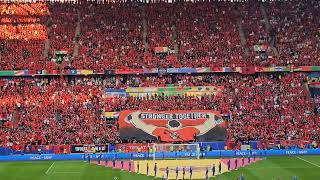 National anthems of Spain 🇪🇦 vs 🇦🇱 Albania  Euro 2024 24062024 [upl. by Otrevire]