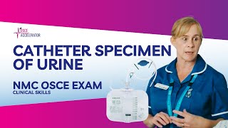 NMC OSCE  Catheter Specimen of Urine Clinical Skill  OSCE Guide [upl. by Suiraj]