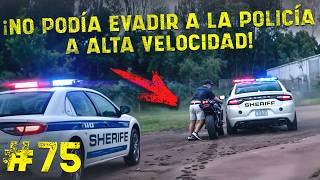 ¡La policía estadounidense persigue a un motociclista a velocidades peligrosas [upl. by Dave822]