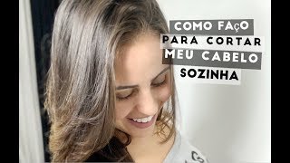 COMO FAÇO PARA CORTAR REPICAR MEU CABELO SOZINHA [upl. by Tamer]