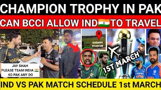 BREAKING🚨 TEAM INDIA 🇮🇳 Travel To PAK🇵🇰 For CT25🏆  IND vs PAK Match 1st March Schedule [upl. by Haidabej61]