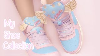 My shoe collection ♡ Sweet Lolita ♡ Fairy Kei ♡ Kawaii ♡ Harajuku ♡ Pastel Goth [upl. by Pacorro]