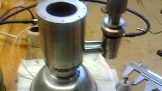 High vacuum pump Diffusion pump homemade water heating test [upl. by Frazier]