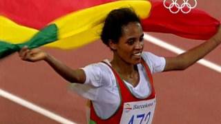 Derartu Tulu Wins Olympic Gold  Barcelona 1992 Olympics [upl. by Kori51]