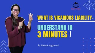 Lecture 9  What is Vicarious Liability  Law of Torts by Mehak Aggarwal  Fast Track DU LLB [upl. by Aicital]