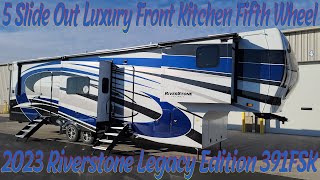 2023 Riverstone Legacy 391FSK Front Kitchen 5th Wheel by Forestriver  Couchs RV Nation  rv review [upl. by Nodnas]