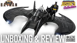 Batwing Batman 1989 JazzInc 16 Scale Vehicle Unboxing amp Review [upl. by Alaek]