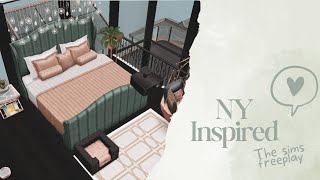 NY inspired apartment  house tour  the sims freeplay [upl. by Eusassilem]