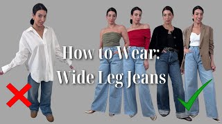 Dos amp Donts Wide Leg Jeans  Styling Rules [upl. by Colligan428]