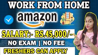 Amazon Work From Home Job  FREE Laptop 😍 Amazon Online Job  Amazon Latest Job  Job for Freshers [upl. by Polito]