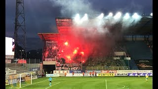 Support Pyro amp Action during the match FK Teplice  SK Slavia Praha 25082018 [upl. by Wolcott]