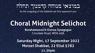 Choral Midnight Selichot with the Shabbaton Choir 2022 [upl. by Adnuahsar767]