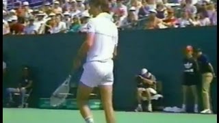 Jimmy Connors TENNIS TANTRUM  1988 Chicago TV sports [upl. by Aihsot672]