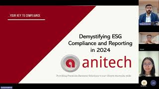 Webinar on Demistifying ESG Compliance and Reporting in 2024 [upl. by Marutani]