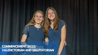 2022 Valedictorian and Salutatorian Speeches [upl. by Valentia627]