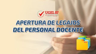 Apertura de legajos del personal docente [upl. by Kieffer]