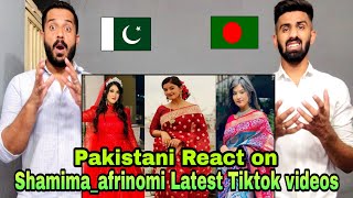 Pakistani Reaction Shamimaafrinomi Latest Tiktok videos 2022  Usama with khizar Reaction [upl. by Corb]