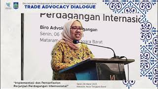 TRADE ADVOCACY DIALOGUE  MATARAM LOMBOK [upl. by Lenhart]