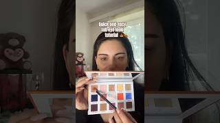 Quick and easy eye look tutorial  fall makeup look eyeshadow makeupforbeginners makeupshorts [upl. by Eicyal817]