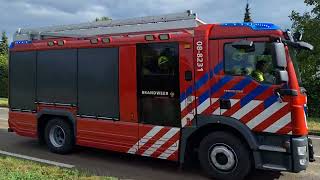 Brandweer Kesteren TS 088231 Prio 1 N233  N233 137 Kesteren Ongeval wegvervoer [upl. by Schiff]