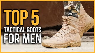 Best Tactical Boots for Men 2024  TOP 10 Best Tactical Boots For Military amp Survival [upl. by Krall]