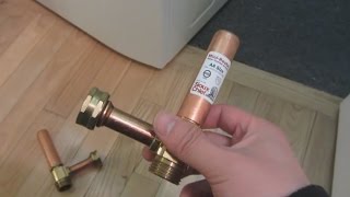 Water Hammer Arrestors  How to Install on Washing Machine [upl. by Finbar163]