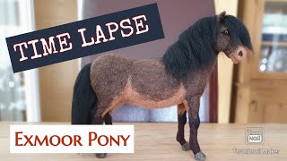 Needle Felted Exmoor Pony  Fantastic Time Lapse  Needle Felted Animals Needle Felted Horse [upl. by Aehsila]