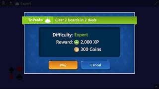 Microsoft Solitaire Collection  TriPeaks  Expert  November 11 2020  Daily Challenges [upl. by Keele]